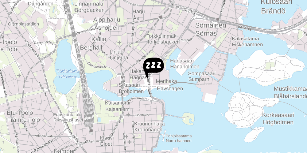 Map showing the location of InnTourist
