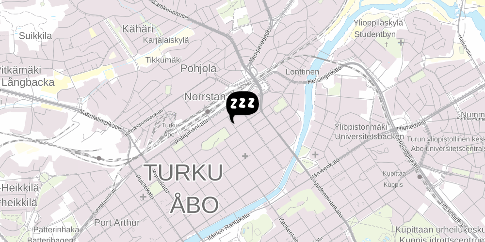 Map showing the location of Bed&Breakfast Tuure