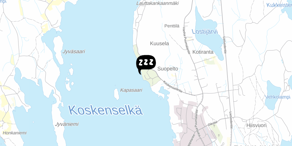 Map showing the location of Reissumaja