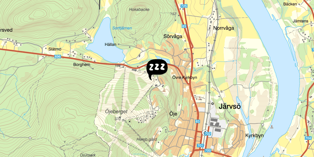 Map showing the location of Alpbyn
