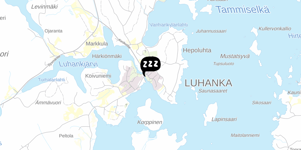Map showing the location of Hostel Reeti