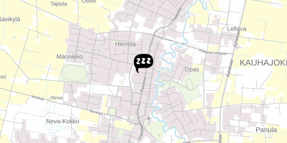 Map showing the location of Hostel Eduskunta