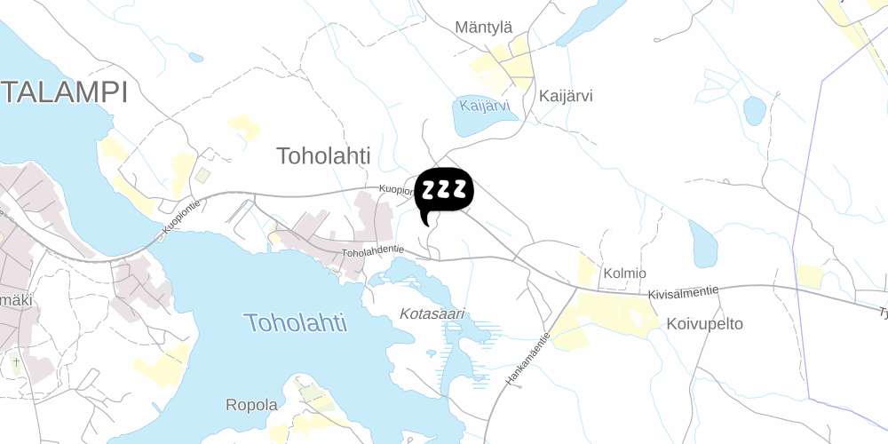 Map showing the location of Majatalo Rautalampi