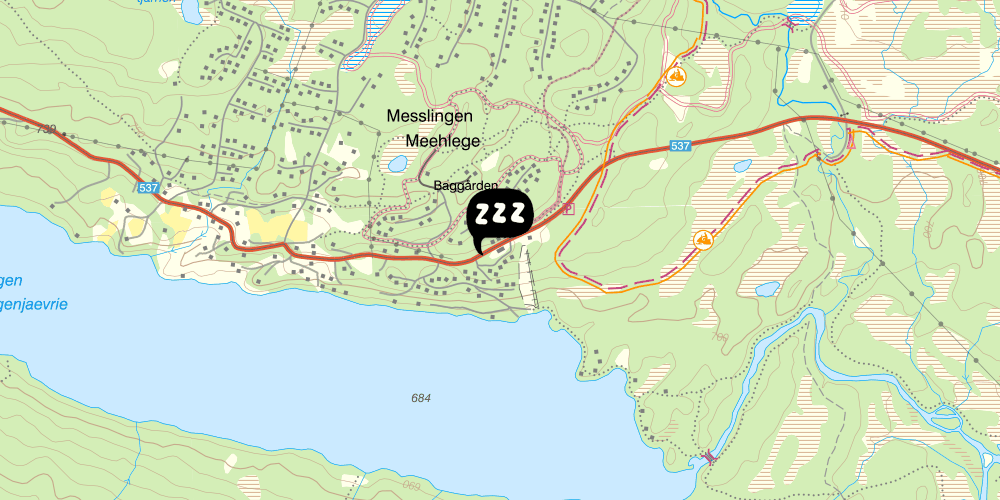 Map showing the location of Bjällriket Baggården