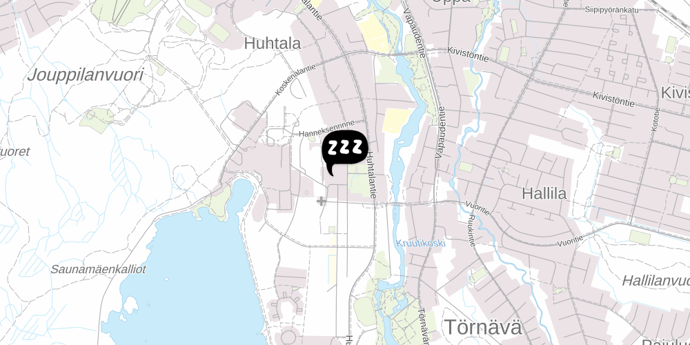 Map showing the location of Hostel Björkenheim