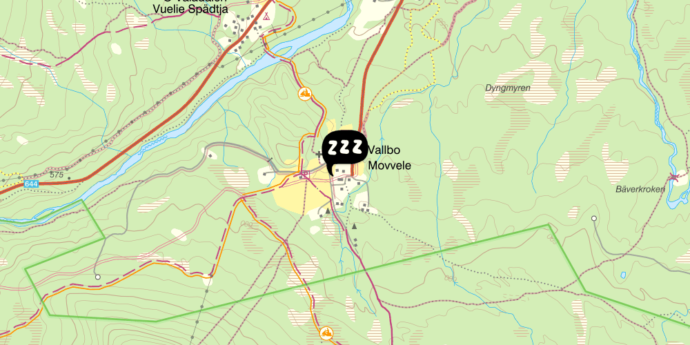 Map showing the location of Per Olsgården