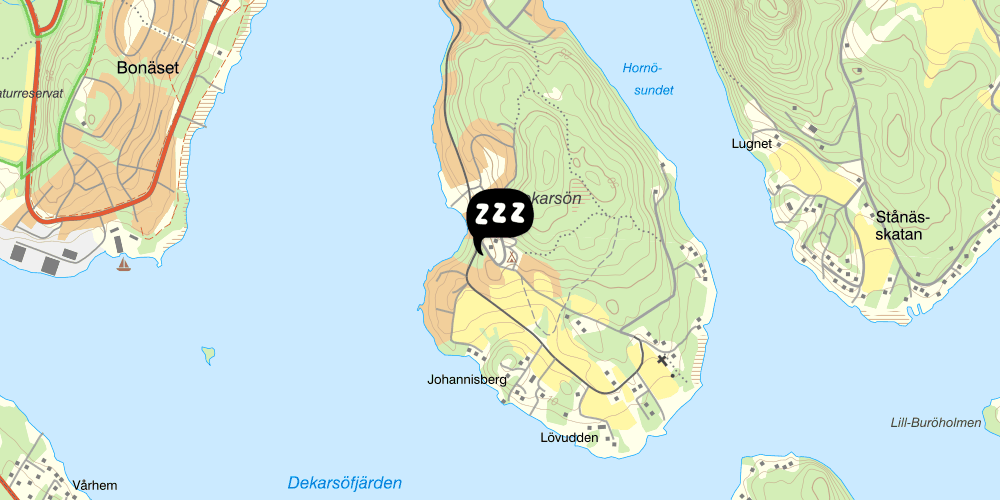 Map showing the location of Solbacken