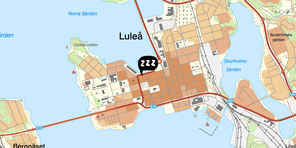 Map showing the location of Citysleep Hostel