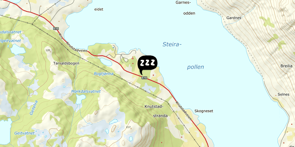 Map showing the location of FURU Hostel