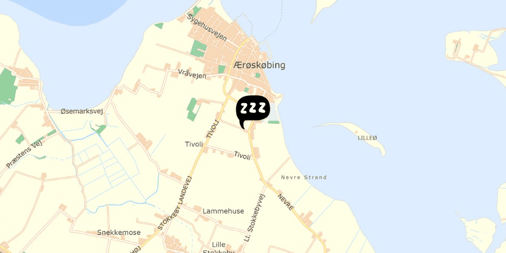 Map showing the location of Villa Blomberg