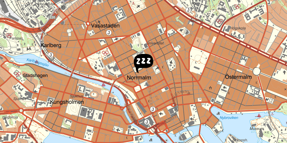 Map showing the location of Grad Hotel and Hostel