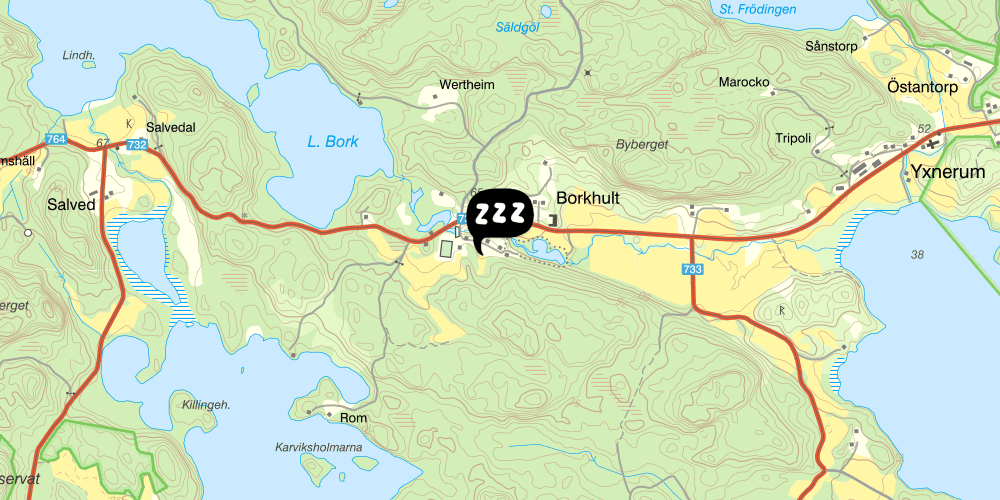 Map showing the location of STF Borkhult Lapphem