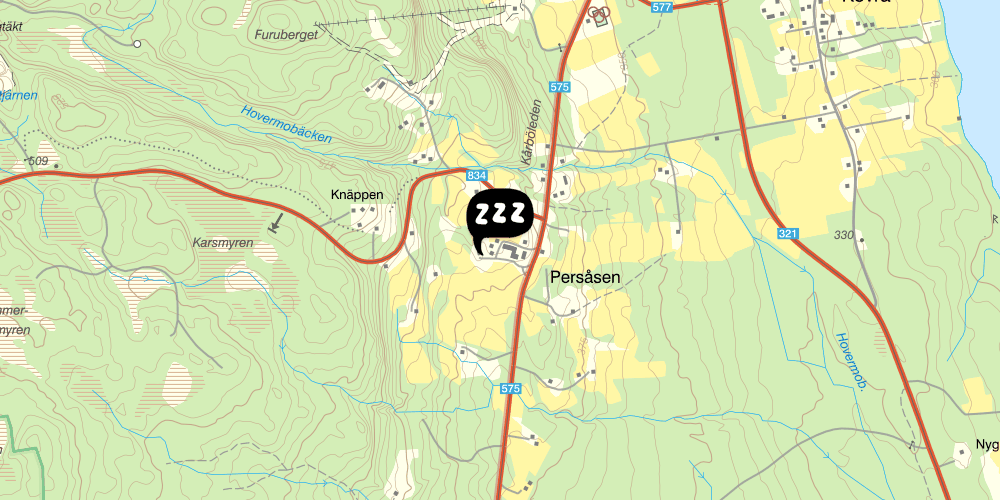 Map showing the location of STF Persåsen