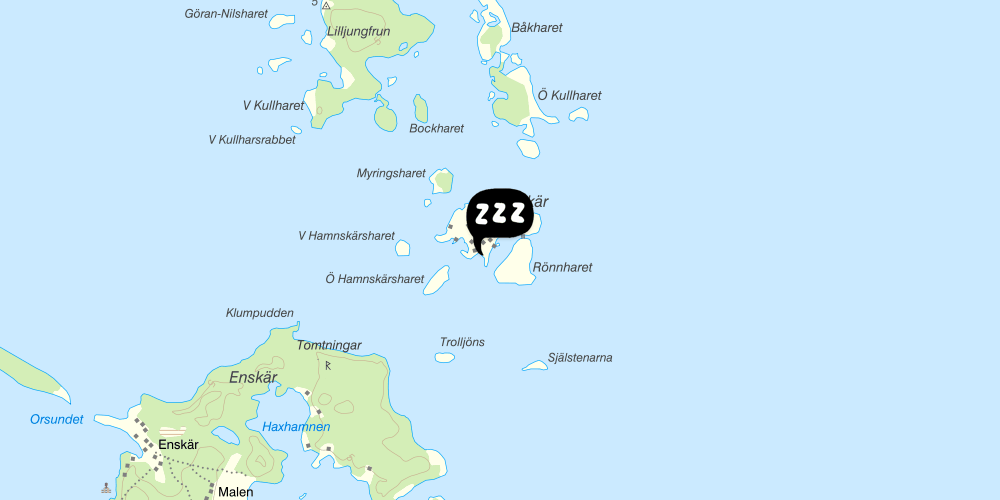 Map showing the location of STF Rönnskär Vandrarhem Söderhamn