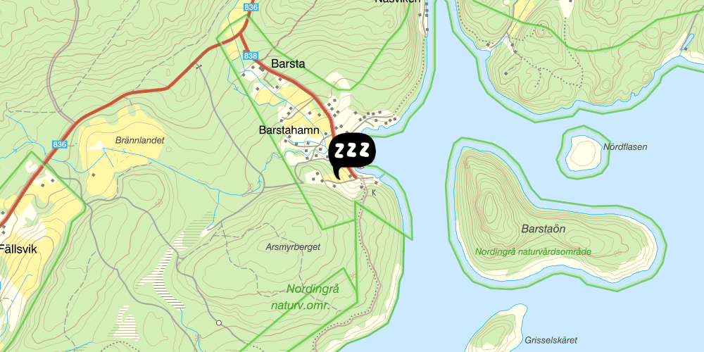 Map showing the location of STF Skutskepparn och Högbondens fyr