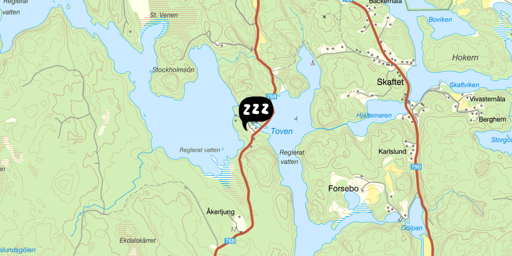 Map showing the location of STF Tofvehult