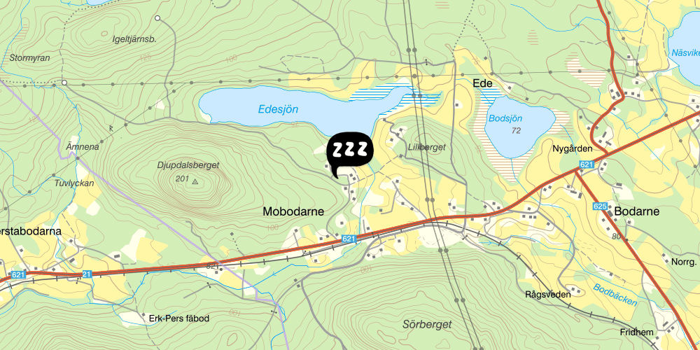 Map showing the location of STF Växhuset Vandrarhem Söderhamn