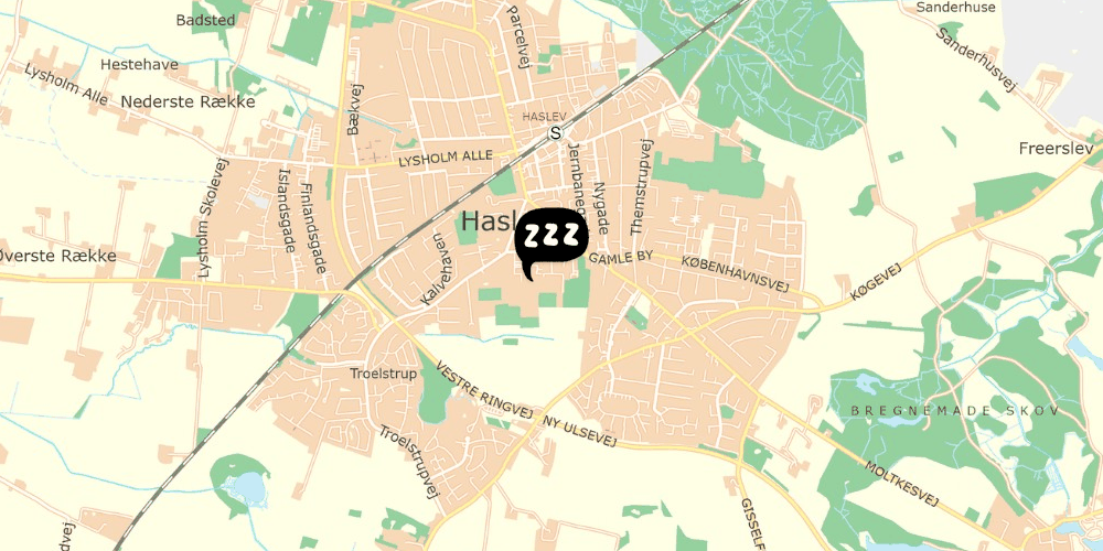 Map showing the location of Emmaus Hostel
