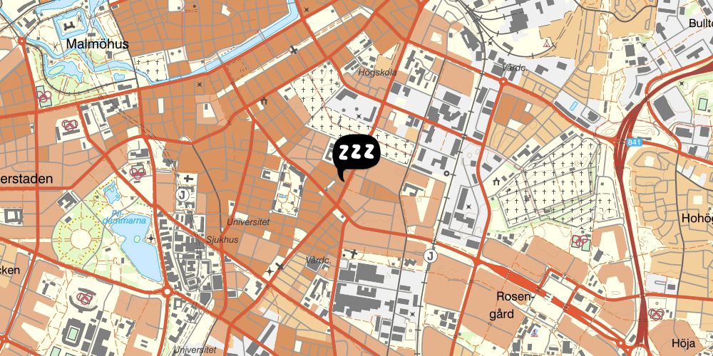 Map showing the location of Rut & Ragnars Vandrarhem AB