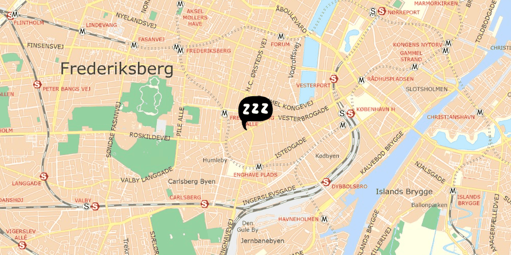 Map showing the location of CityHub
