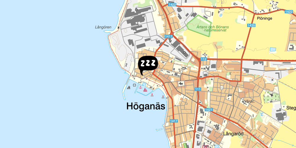 Map showing the location of The Pale Pink Villa