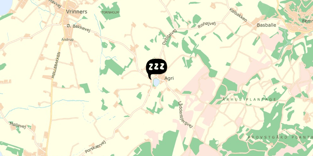 Map showing the location of På Toppen
