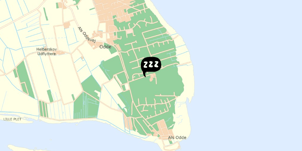 Map showing the location of Himmerlandsgården