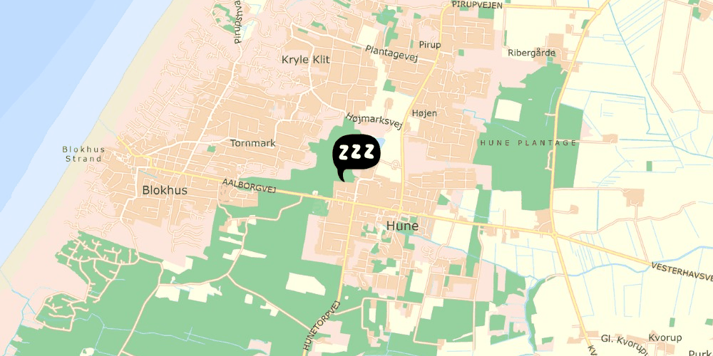 Map showing the location of Pilgrimsherberget i Kirkeladen