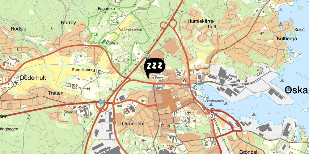 Map showing the location of Logi Tuppen