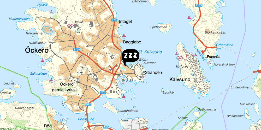 Map showing the location of Nimbusgården