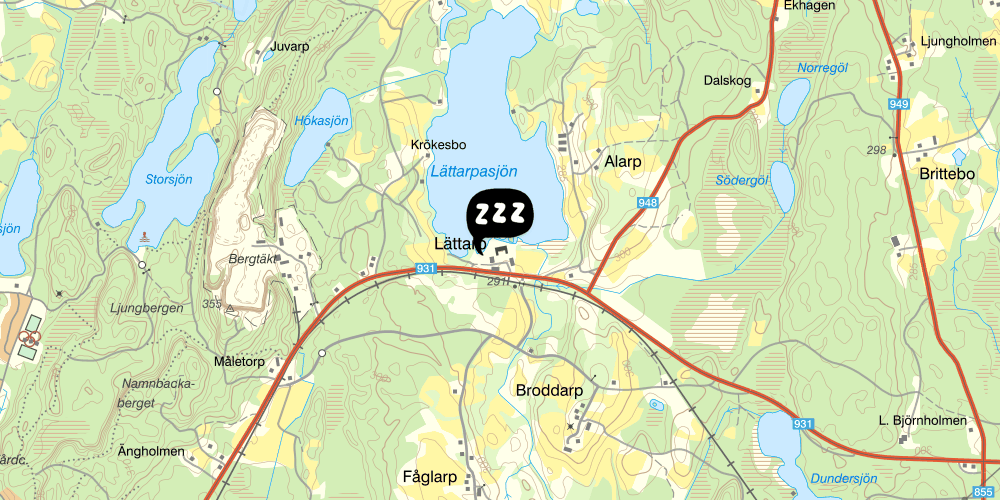 Map showing the location of Lilla Castellet