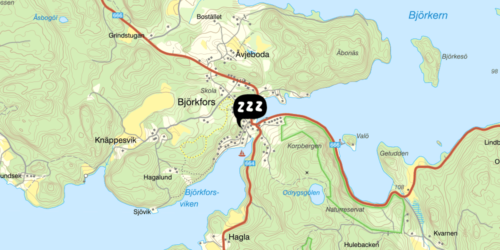 Map showing the location of Villa Rosenäng i Rimforsa