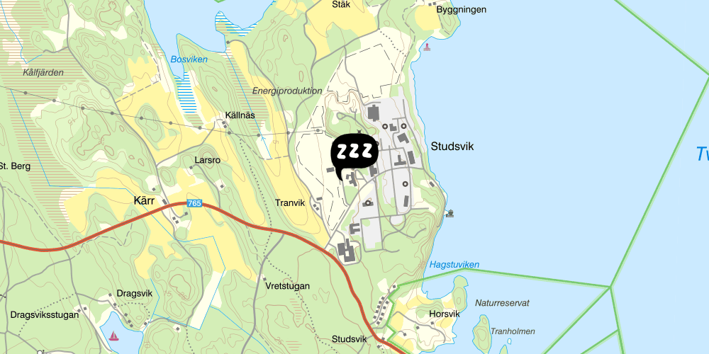 Map showing the location of Horsvik