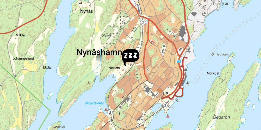 Map showing the location of Nickstabadet