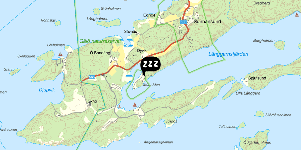 Map showing the location of Sälstationen