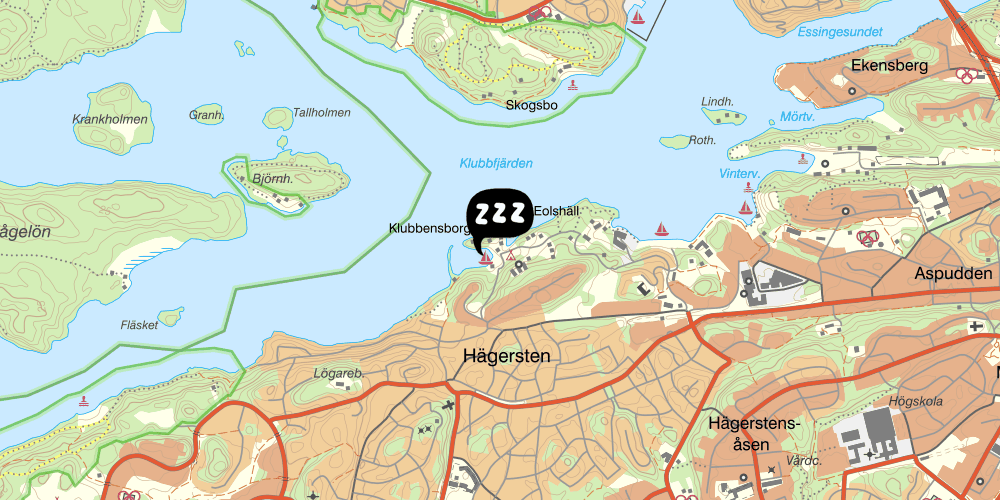 Map showing the location of Klubbensborg