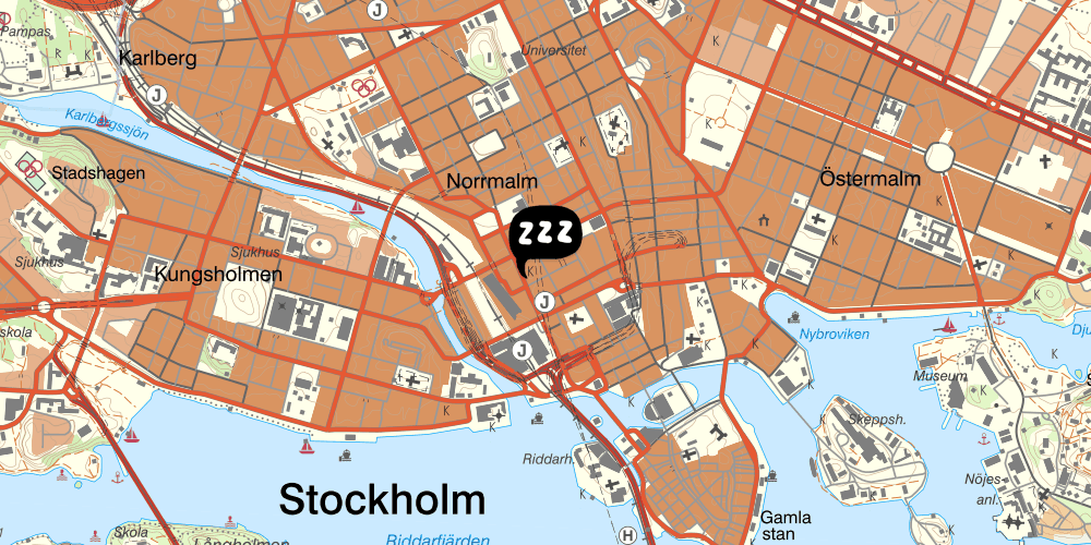 Map showing the location of City Lodge