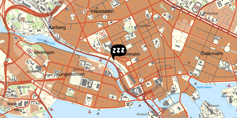 Map showing the location of Generator Stockholm