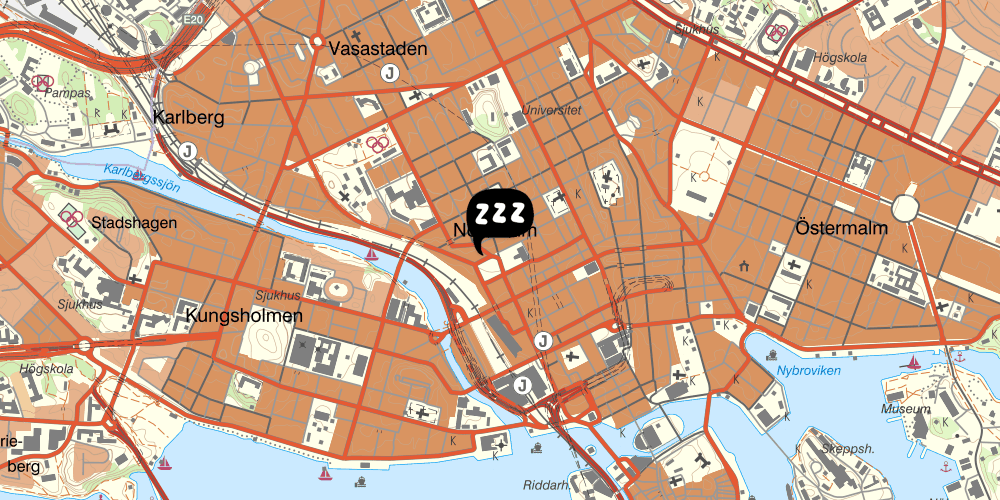 Map showing the location of City Backpackers