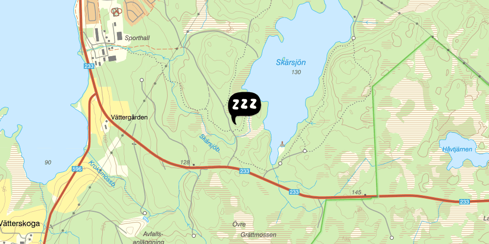 Map showing the location of STF Vandrarhem Kolarbyn/Skinnskatteberg