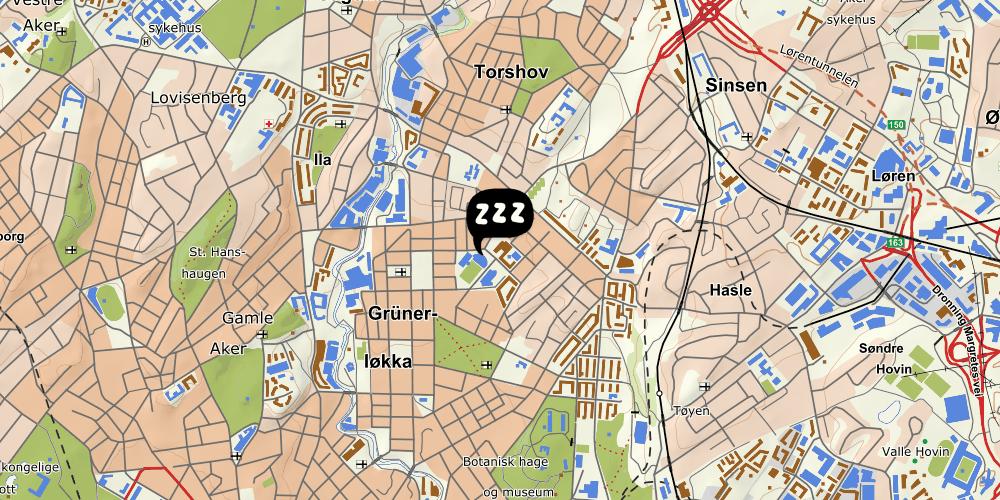 Map showing the location of Bunks at Rode